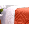 Cobertor ultra queem coberdrom de pele carneiro sintetico quente cor terracota - 5