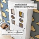 Ver imagem 7 de Guarda-Roupa Bebê 2 Portas com Janela 3 Gavetas 100% MDF Ezra Espresso Móveis Branco