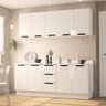 Cozinha Completa Meena 9 Portas 3 Gavetas Branco - Politorno - 2