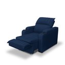 Ver imagem 4 de Poltrona Dalas Papai Retrátil Reclinável Veludo Porta Copo:azul