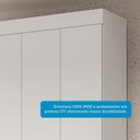 Ver imagem 5 de Guarda-Roupa Casal 4 Portas 133cm Willow Espresso Móveis Branco