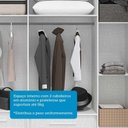 Ver imagem 7 de Guarda-Roupa Casal 6 Portas Ripado 100% MDF 205cm Petunia Espresso Móveis Branco