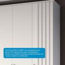 Ver imagem 6 de Guarda-Roupa Casal 6 Portas Ripado 100% MDF 205cm Petunia Espresso Móveis Branco
