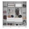 Guarda-roupa Casal 205,2cm 6 Portas 100% Mdf Petunia Espresso Móveis - 4