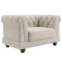 Ver imagem 1 de Poltrona Decorativa Capitone Acorde Pes MDF Linho Tcs 701 Moll