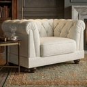 Ver imagem 2 de Poltrona Decorativa Capitone Acorde Pes MDF Linho Tcs 701 Moll