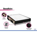 Ver imagem 4 de Cama Base c/Aux 2 Gavetas Viúva Castor Poli Black 128x188x27