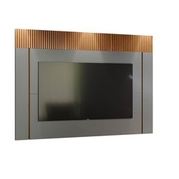 Painel De Tv 70 Polegadas Cinza E Marrom Ripado Malibu 1,83 Lukaliam - 1 Painel De Tv 70 Polegadas Cinza E Marrom Ripado Malibu 1,83 Lukaliam - 1
