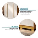 Ver mais imagens de Guarda-Roupa Casal 4 Portas 133cm Willow Espresso Móveis Off White/Cinamomo