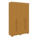 Ver imagem 2 de Guarda-Roupa Casal 4 Portas 133cm Willow Espresso Móveis Branco/Cinamomo