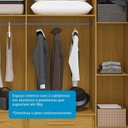 Ver imagem 7 de Guarda-Roupa Casal 6 Portas Ripado 100% MDF 205cm Petunia Espresso Móveis Bege/Cinamomo/Off White