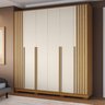 Guarda-roupa Casal 205,2cm 6 Portas 100% Mdf Petunia Espresso Móveis - 2