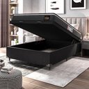 Ver imagem 2 de Cama Box Baú Casal Colchão Espuma D33 Pillow Top 138x188x60cm Millenium Hellen 