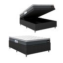Ver imagem 3 de Cama Box Baú Casal Colchão Espuma D33 Pillow Top 138x188x60cm Millenium Hellen