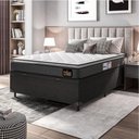 Ver imagem 1 de Cama Box Baú Casal Colchão Espuma D33 Pillow Top 138x188x60cm Millenium Hellen