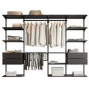 Ver imagem 1 de Closet Aberto Modular para Casal 265cm Eternity 37 Preto