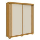Ver imagem 3 de Guarda-Roupa Casal 100% MDF 2 Portas 180cm Freesia Espresso Móveis Bege/Cinamomo/Off White