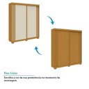 Ver imagem 6 de Guarda-Roupa Casal 100% MDF 2 Portas 180cm Freesia Espresso Móveis Bege/Cinamomo/Off White