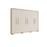 Guarda-Roupa 6 portas Casal mdf Marajó Camas Fênix - TECA/OFF WHITE - 1