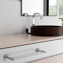 Ver imagem 3 de Toalheiro Duplo para Banheiro Escovado Atenas Grego Metal 45cm