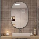 Ver imagem 4 de Espelho Decorativo Lapidado Oval 70x100cm Woodglass