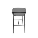 Ver imagem 5 de Banqueta Alta para Bancada Base Ferro Preto Jbv Móveis: Cinza