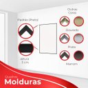 Ver imagem 3 de kit com 3 Quadros Decorativos Abstratos com Moldura e Vidro para Sala Quarto Escritório e Clínica 72