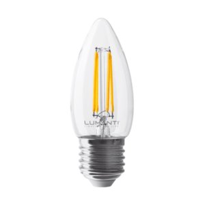 Kit com 10 Lâmpadas Vintage Filamento Vela Clear E27 4w 7200k 220v - Lumanti