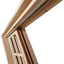 Ver mais imagens de Janela de Madeira Vitro de Correr Quadriculado Reto Eucalipto Bat de 10 Cm Linha Pop-1.20(l)x1.00(a)