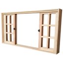 Ver imagem 5 de Janela de Madeira Vitro de Correr Quadriculado Reto Eucalipto Bat de 10 Cm Linha Pop-1.20(l)x1.00(a)