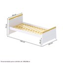Ver imagem 4 de Cama Solteiro com LED Petit Casatema MadeiraOriginals Branco/Mel