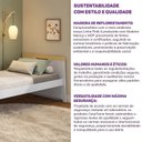 Ver mais imagens de Cama Solteiro com LED Petit Casatema MadeiraOriginals Branco/Mel