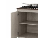 Ver imagem 3 de Balcão para Cooktop 4 e 5 Bocas 2 Portas 80 cm Montado Módulo Amadeirado Cinza