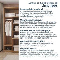 Guarda-roupa Modulado 2 Peças 4 Portas Jade Cabecasa Madeiramadeira - 16