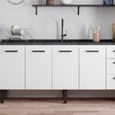 Ver imagem 2 de Gabinete Aço Atena 1,92 Metros Branco para Pia 2,00 Metros - P103618 - Cozimax