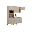 Ver mais imagens de Cozinha Completa Allure 4 Peças (2aéreos+1balcão+1torrequente) Cp10 Jequitiba/gris Fosco - Linea
