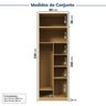 Guarda-roupa Modulado 2 Peças 4 Portas Jade CabeCasa MadeiraOriginals - 4