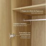 Guarda-roupa Modulado 2 Peças 4 Portas Jade CabeCasa MadeiraOriginals - 8