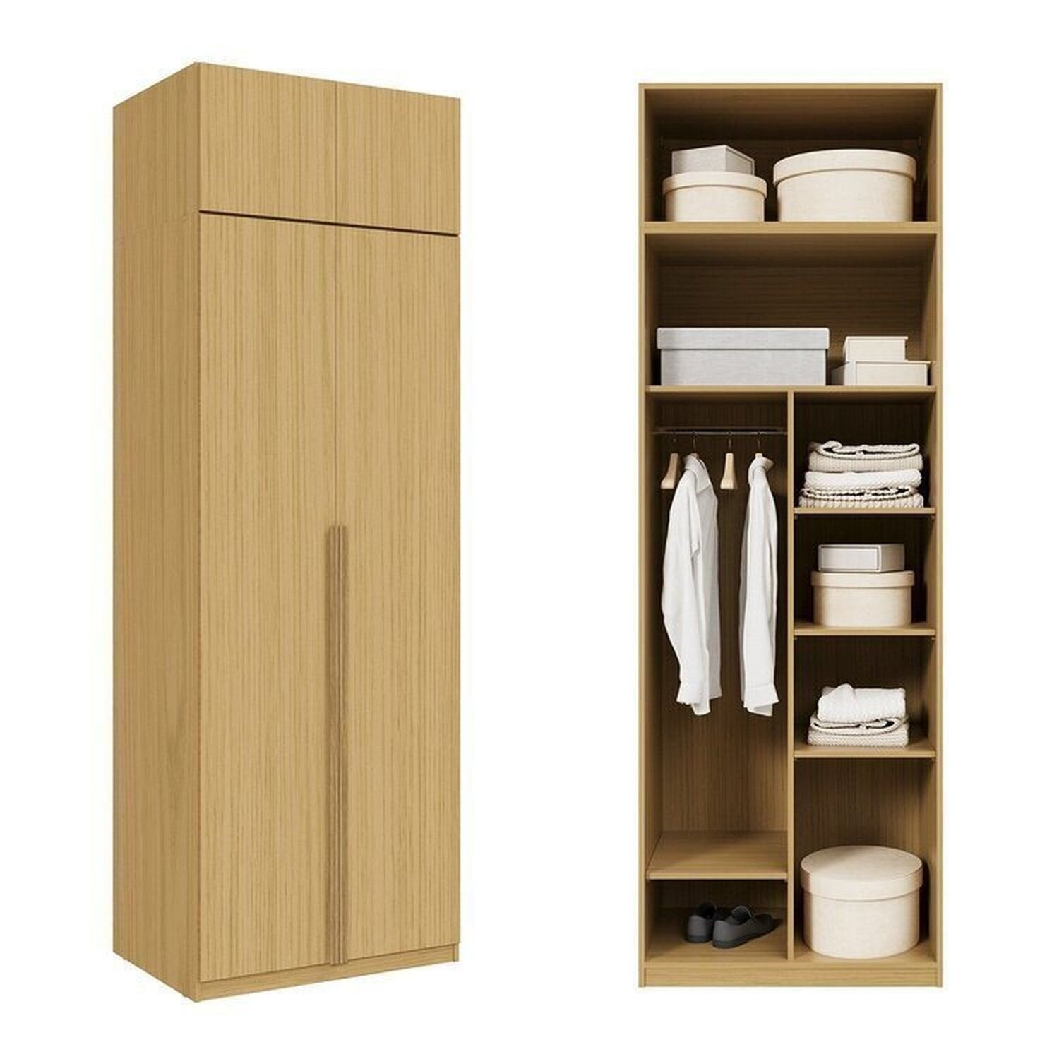 Guarda-roupa Modulado 2 Peças 4 Portas Jade Cabecasa Madeiramadeira - 6