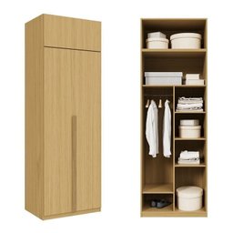 Guarda-roupa Modulado 2 Peças 4 Portas Jade Cabecasa Madeiramadeira - 6