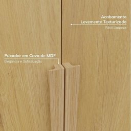 Guarda-roupa Modulado 2 Peças 4 Portas Jade Cabecasa Madeiramadeira - 7