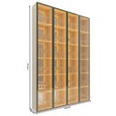 Ver imagem 5 de Conjunto Módulo Torre Cristaleira 4 Porta Reflecta LED Matiz Cor:Off-White