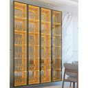 Ver imagem 3 de Conjunto Módulo Torre Cristaleira 4 Porta Reflecta LED Matiz Cor:Off-White