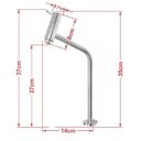 Ver imagem 2 de Kit Cuba de Vidro Oval 10mm Rosa Tampo 40cm Incolor com Suporte Torneira Valvula