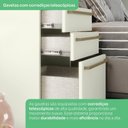 Ver mais imagens de Guarda Roupa Casal Modulado 5 Peças com Cabeceira 9 Portas 9 Gavetas Seletto Areia Cinza