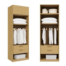 Guarda-roupa Modulado 2 Peças 2 Portas Jade Cabecasa Madeiramadeira - 5