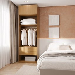 Guarda-roupa Modulado 2 Peças 2 Portas Jade Cabecasa Madeiramadeira - 1