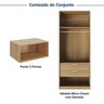 Guarda-roupa Modulado 2 Peças 2 Portas Jade Cabecasa Madeiramadeira - 4