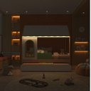 Ver imagem 2 de Bicama Infantil Casinha com Led e Janela New Garden Casatema MadeiraOriginals