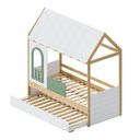 Ver imagem 3 de Bicama Infantil Casinha com Led e Janela New Garden Casatema MadeiraOriginals